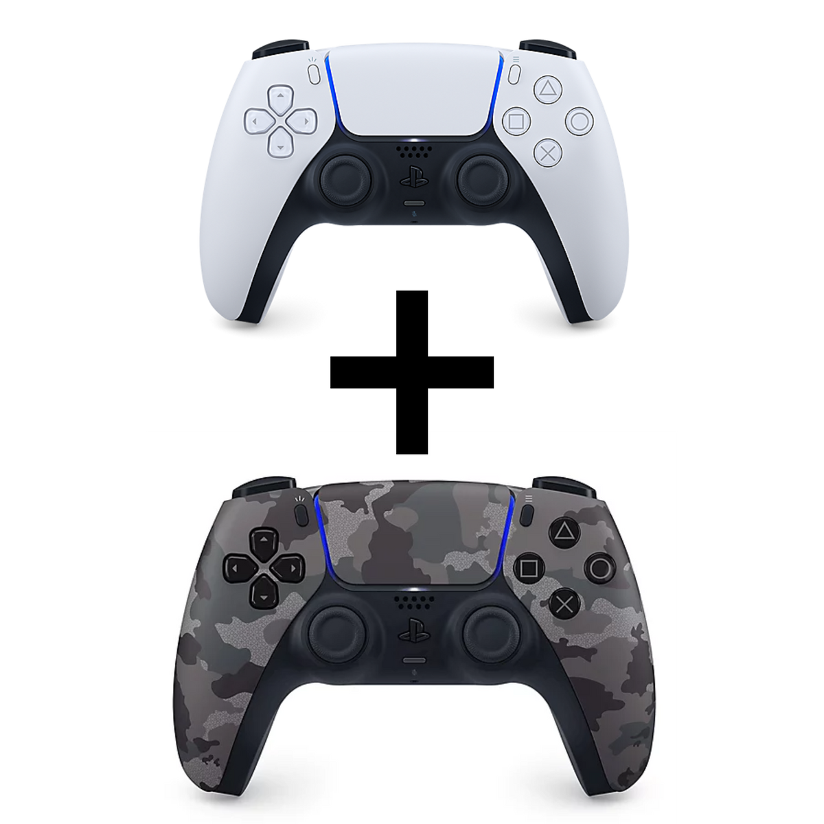 Controller 2er-Pack: Weiß + Camouflage